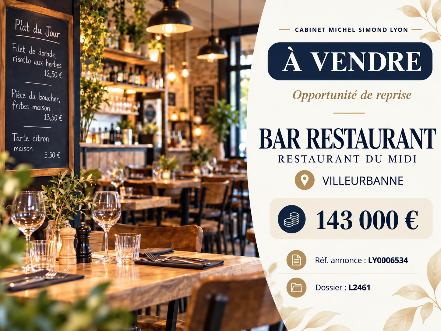 Visuel d'illustration d'un bar restaurant du midi