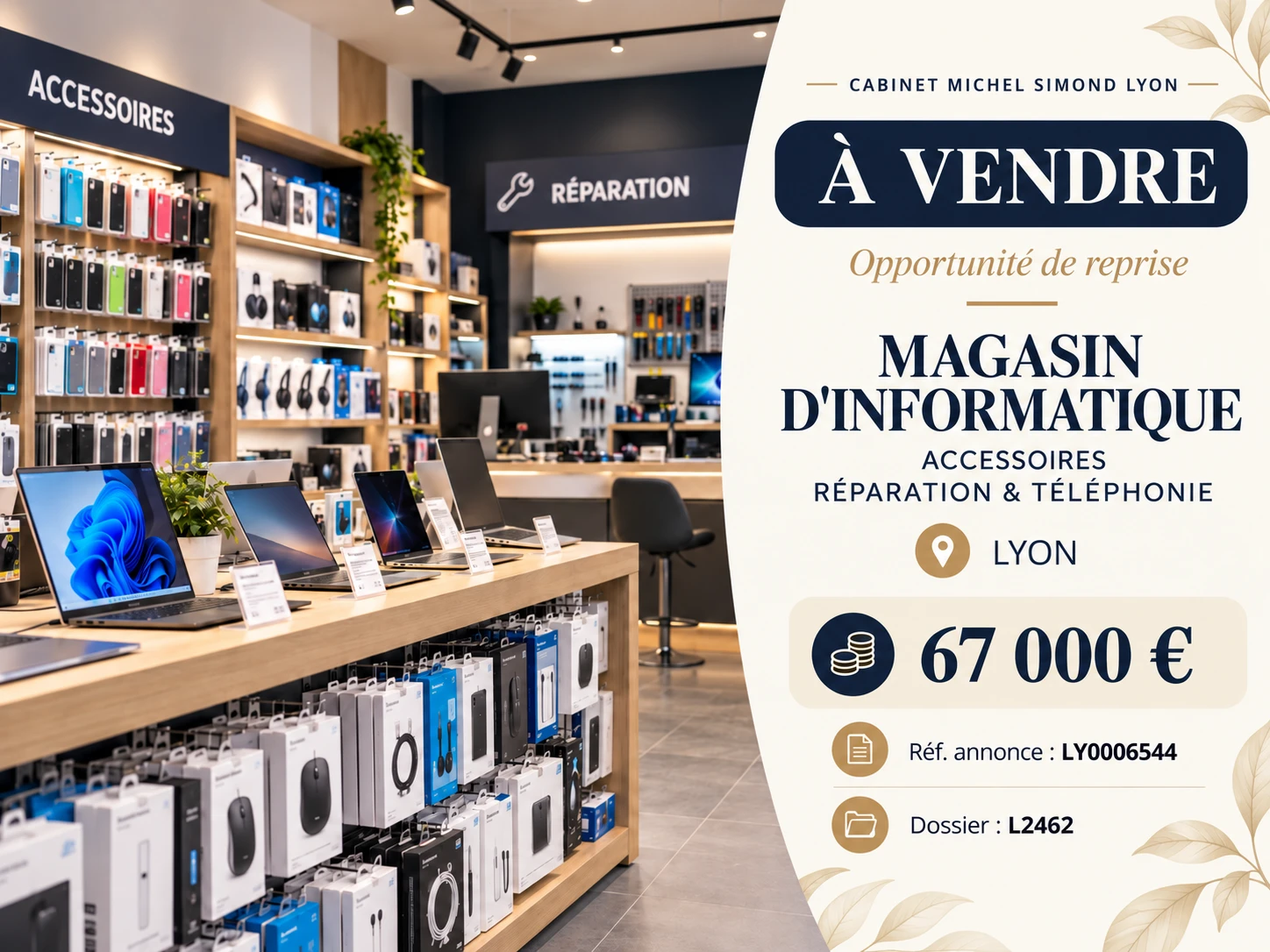 Visuel d'illustration d'un magasin d'informatique et de téléphonie