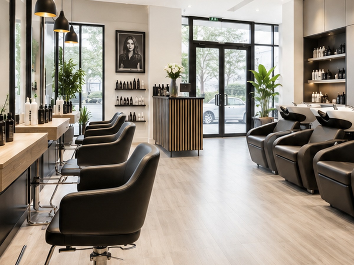 Visuel d'illustration d'un salon de coiffure moderne à Meyzieu