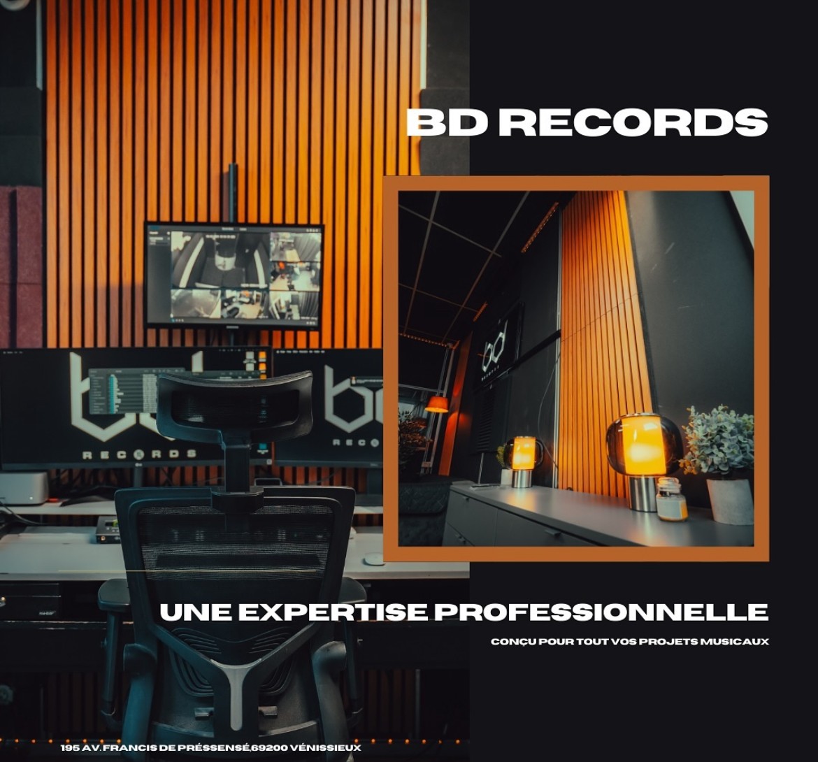 Visuel de présentation du studio d'enregistrement